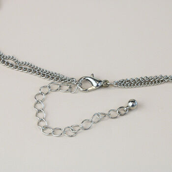 Double Layer Geometric Marble Pendant Necklace, 4 of 4