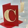 Personalised Letter Christmas Decoration And Card, thumbnail 4 of 12