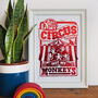 Not My Circus Not My Monkeys Foil Print A5 Or A4, thumbnail 4 of 4