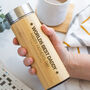 Personalised Star Bamboo Flask | Tea | Coffee | Father's Day | Dad | Grandad|, thumbnail 3 of 7