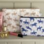 Giddy Up Taupe Cotton Linen Washbag, thumbnail 2 of 4