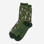 Cocker Spaniel Dogs Men's Bamboo Socks Green, thumbnail 2 of 4