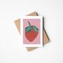 Sweet Strawberry Birthday Greeting Card, thumbnail 1 of 2