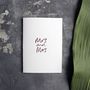 'Mrs And Mrs' Hand Rose Gold Foil Wedding Card, thumbnail 3 of 4