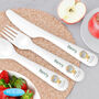 Personalised Baby Jungle Plastic Cutlery Set, thumbnail 1 of 2