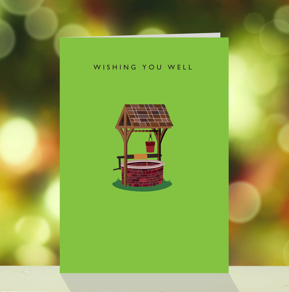 Wishing You Well, Funny, Pun, Isolation Card, 1 of 2