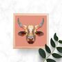 Geometric Taurus – Premium Small Framed Paint By Numbers Kit | Modern Creative Gift Made In Europe, thumbnail 2 of 4