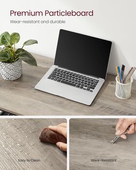 Computer Desk With Shelves Left Or Right Steel Frame, 3 of 9