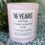 Personalised 16th Wedding Anniversary Medal Candle, thumbnail 4 of 11