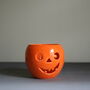 Ceramic Halloween Tealight Holder Pumpkin Face, thumbnail 2 of 2