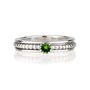 Lalita Chrome Diopside Sterling Silver Spinning Ring, thumbnail 5 of 9