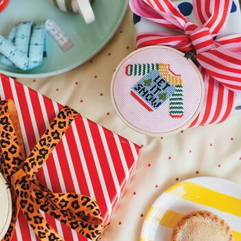 Let It Snow Christmas Cross Stitch Kit, 3 of 6