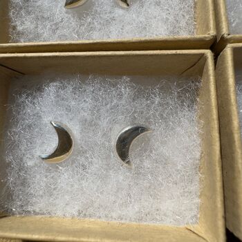 Six Pairs Sterling Silver Stud Everyday Stud Earrings For Christmas, 6 of 10