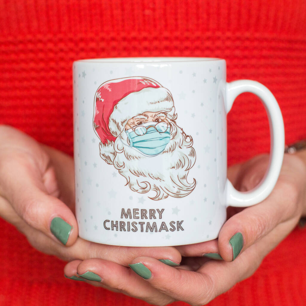 'merry Christmask' Funny Christmas Mug By Of Life &amp; Lemons | notonthehighstreet.com