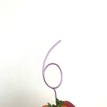 Wire Number Cake Topper/Table Numbers, 2 of 3