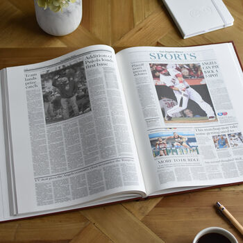 Los Angeles Angels Personalised Gift Newspaper Book, 10 of 12