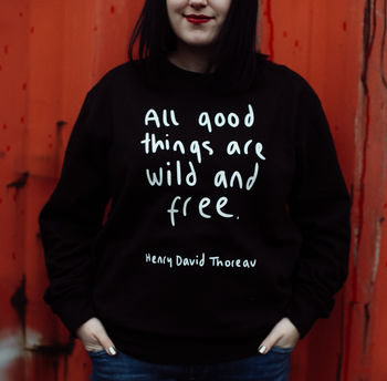 All Good Things Are Wild And Free Kids Jumper, 2 of 3