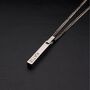Silver Personalised 3D Bar Pendant Necklace, thumbnail 1 of 12