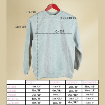 Children's Personalised 'Year' Unisex Sweatshirt, 9 of 9