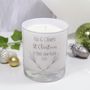 New Home Christmas Scented Glass Candle, thumbnail 7 of 9