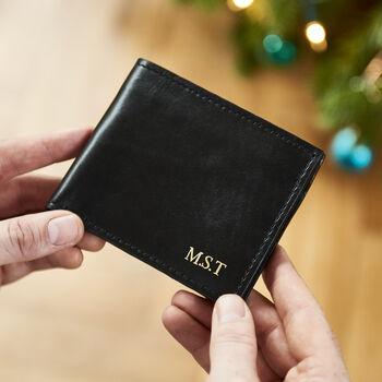 Personalised Leather Card Wallet With Contrast Stitch, 8 of 12