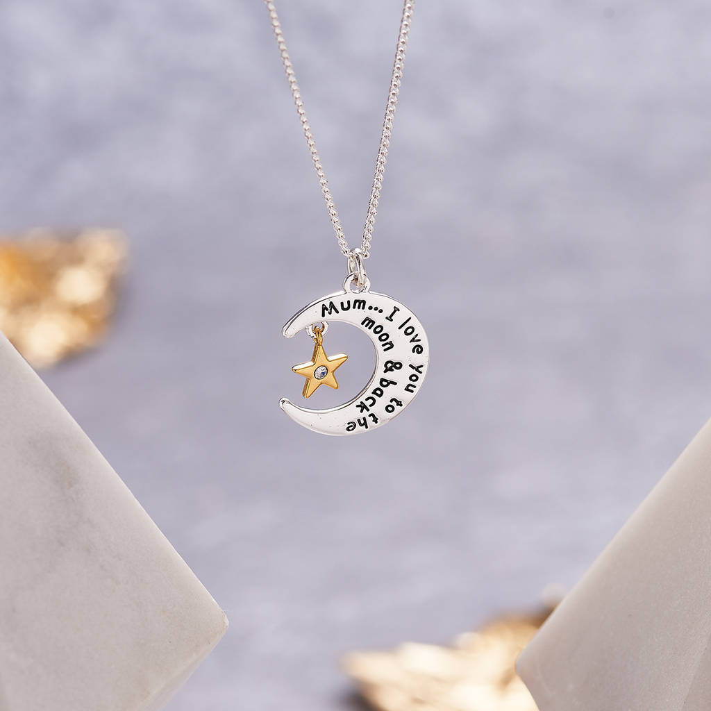 mum star and moon necklace by my posh shop | notonthehighstreet.com