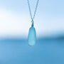 Cornish Sea Glass Pendant Rare Bottle Stopper, thumbnail 4 of 6