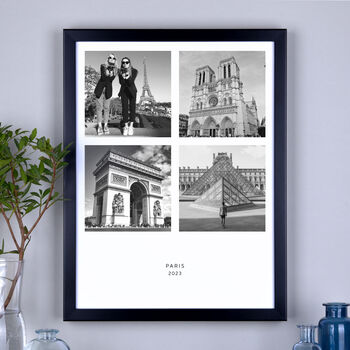 Personalised Four Photos Holiday Print, 3 of 8