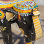 Vintage Hand Painted Elephant Side Table, thumbnail 4 of 5