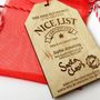 Official Nice List Personalised Hanging Decoration, thumbnail 2 of 8