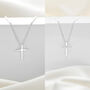 Girl's Sterling Silver Cross Necklace | Two Styles, thumbnail 1 of 7