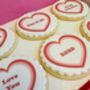 Personalised Valentine’s Biscuit Gift Box – Letterbox Friendly, thumbnail 2 of 6