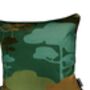 Retro Tree Velvet Cushion Kingfisher, thumbnail 2 of 7