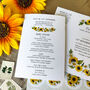 Sunflower Gatefold Wedding Invitation Suite, thumbnail 6 of 9