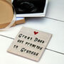 Square 'Great Dads Get Promoted To Grandad' Coaster, thumbnail 4 of 5