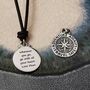Travel Safe Personalised Silver Compass St Christopher, thumbnail 4 of 10