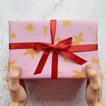 Gingerbread Man Wrapping Paper, 6 of 6