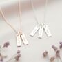 Lola Sterling Silver Bar Personalised Name Necklace, thumbnail 1 of 12