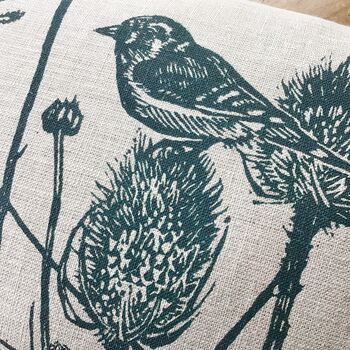 Lavender Scented Sleep Pillow, 'Birds On Teasels', 8 of 12