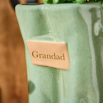 Personalised Large Green Garden Welly Boots Planter, 3 of 7