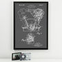 Anatomy Of A Motorbike And Engine Patent Print, thumbnail 4 of 10