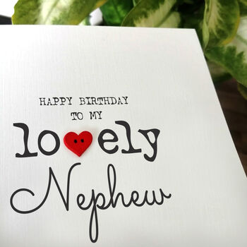 Personalised Birthday Card For Special Nephew, Handmade Card, 2 of 4