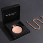 Rose Gold Coloured Steel Personalised Pocket Watch, thumbnail 1 of 5