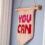 'You Can' Wall Hanging Knitting Kit, thumbnail 3 of 10