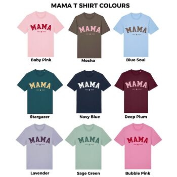 Personalised Mama Est New Mum T Shirt, 2 of 7