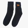 Women's Christmas Highland Cow Embroidered Cotton Ankle Socks Five Pack, thumbnail 3 of 7
