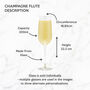 Personalised Engraved Birth Flower Champagne Glass For Women, thumbnail 6 of 6