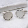 Personalised Disc Cuff Links, thumbnail 2 of 8