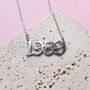 1989 Necklace Taylor Swift Inspired In Stainless Steel, thumbnail 2 of 2