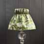 Dolly Green Scrunchie Lampshade With A Velvet Trim, thumbnail 5 of 5